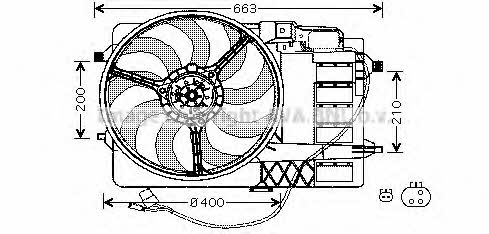 AVA BW7506 Fan, radiator BW7506: Buy near me in Poland at 2407.PL - Good price!