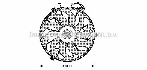 AVA BW7507 Hub, engine cooling fan wheel BW7507: Buy near me in Poland at 2407.PL - Good price!