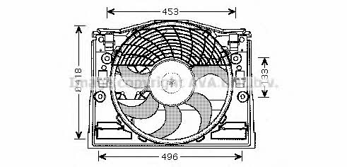 AVA BW7513 Hub, engine cooling fan wheel BW7513: Buy near me in Poland at 2407.PL - Good price!