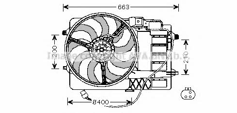 AVA BW7516 Hub, engine cooling fan wheel BW7516: Buy near me in Poland at 2407.PL - Good price!