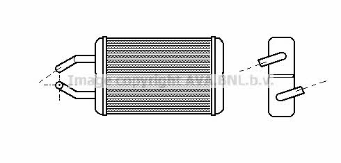 AVA TO6132 Heat exchanger, interior heating TO6132: Buy near me in Poland at 2407.PL - Good price!