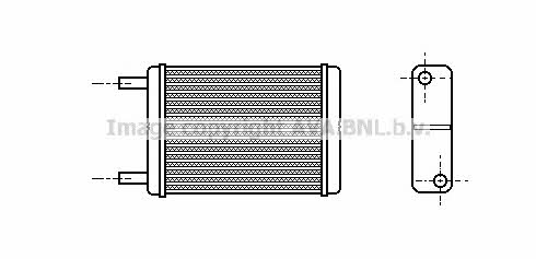 AVA TO6182 Heat exchanger, interior heating TO6182: Buy near me at 2407.PL in Poland at an Affordable price!