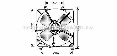AVA TO7509 Вентилятор радиатора охлаждения TO7509: Отличная цена - Купить в Польше на 2407.PL!