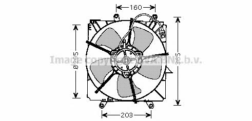 AVA TO7515 Вентилятор радиатора охлаждения TO7515: Отличная цена - Купить в Польше на 2407.PL!