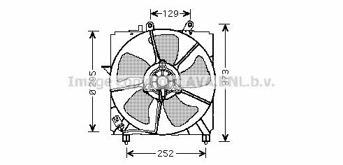 AVA TO7517 Hub, engine cooling fan wheel TO7517: Buy near me in Poland at 2407.PL - Good price!