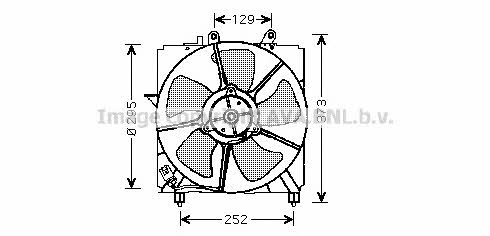 AVA TO7518 Hub, engine cooling fan wheel TO7518: Buy near me in Poland at 2407.PL - Good price!