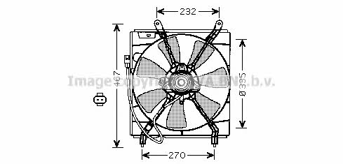 AVA TO7536 Hub, engine cooling fan wheel TO7536: Buy near me in Poland at 2407.PL - Good price!