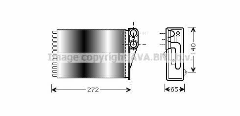 AVA PEA6292 Heat exchanger, interior heating PEA6292: Buy near me in Poland at 2407.PL - Good price!