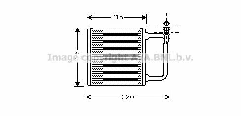 AVA MS6451 Heat exchanger, interior heating MS6451: Buy near me in Poland at 2407.PL - Good price!