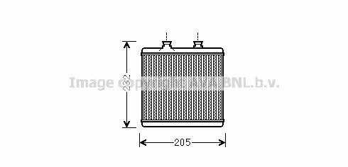 AVA MS6472 Heat exchanger, interior heating MS6472: Buy near me in Poland at 2407.PL - Good price!