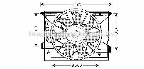 AVA MS7508 Вентилятор радиатора охлаждения MS7508: Отличная цена - Купить в Польше на 2407.PL!