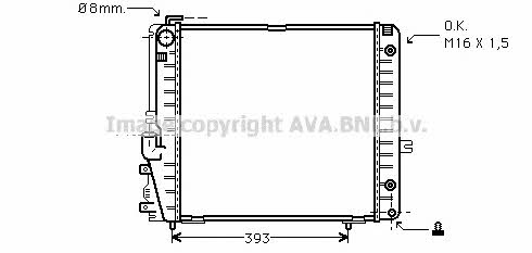 AVA MSA2086 Радіатор охолодження двигуна MSA2086: Приваблива ціна - Купити у Польщі на 2407.PL!