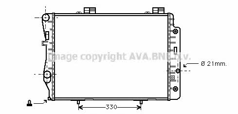 AVA MSA2173 Radiator, engine cooling MSA2173: Buy near me in Poland at 2407.PL - Good price!