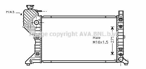 AVA MSA2182 Радиатор охлаждения двигателя MSA2182: Отличная цена - Купить в Польше на 2407.PL!