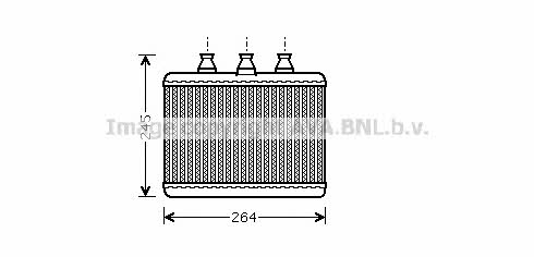 AVA BWA6271 Heat exchanger, interior heating BWA6271: Buy near me in Poland at 2407.PL - Good price!