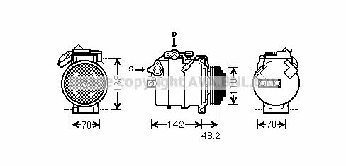 AVA BWK385 Компрессор кондиционера BWK385: Отличная цена - Купить в Польше на 2407.PL!