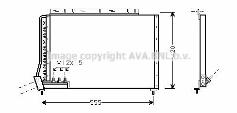 AVA VO5090 Радиатор кондиционера (Конденсатор) VO5090: Отличная цена - Купить в Польше на 2407.PL!