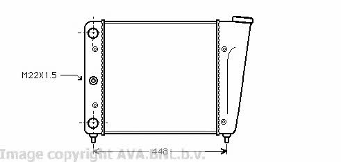 AVA VW2022 Radiator, engine cooling VW2022: Buy near me in Poland at 2407.PL - Good price!
