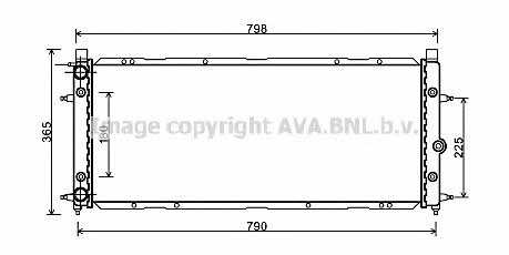 AVA VW2094 Radiator, engine cooling VW2094: Buy near me in Poland at 2407.PL - Good price!