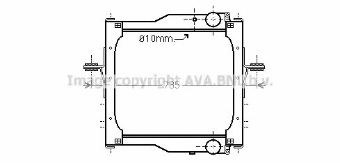 AVA RE2108 Kühler motorkühlung RE2108: Kaufen Sie zu einem guten Preis in Polen bei 2407.PL!