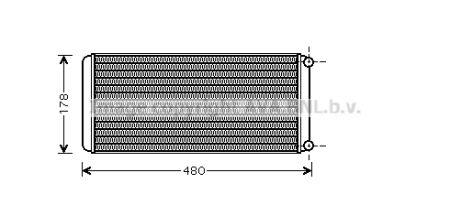 AVA RE6022 Heat exchanger, interior heating RE6022: Buy near me in Poland at 2407.PL - Good price!