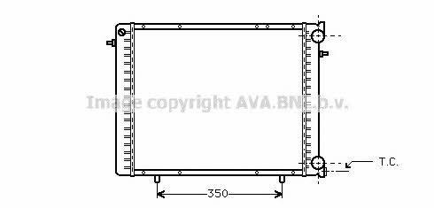 AVA RT2045 Radiator, engine cooling RT2045: Buy near me in Poland at 2407.PL - Good price!