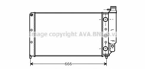 AVA RT2077 Radiator, engine cooling RT2077: Buy near me in Poland at 2407.PL - Good price!