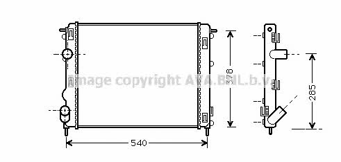 AVA RT2269 Radiator, engine cooling RT2269: Buy near me in Poland at 2407.PL - Good price!