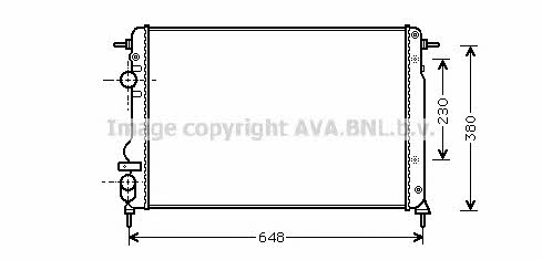 AVA RT2312 Radiator, engine cooling RT2312: Buy near me in Poland at 2407.PL - Good price!