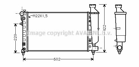 AVA CN2116 Radiator, engine cooling CN2116: Buy near me at 2407.PL in Poland at an Affordable price!