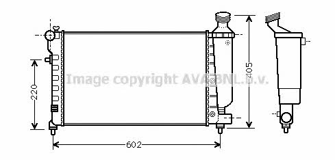 AVA CN2197 Radiator, engine cooling CN2197: Buy near me in Poland at 2407.PL - Good price!