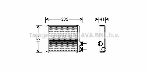 AVA CN6286 Радиатор отопителя салона CN6286: Отличная цена - Купить в Польше на 2407.PL!