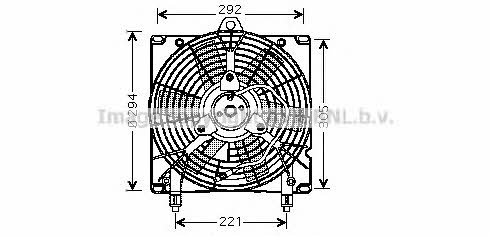 AVA CN7517 Hub, engine cooling fan wheel CN7517: Buy near me in Poland at 2407.PL - Good price!