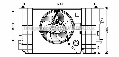 AVA CN7546 Вентилятор радиатора охлаждения CN7546: Отличная цена - Купить в Польше на 2407.PL!