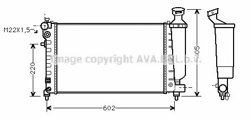 AVA CNA2119 Радиатор охлаждения двигателя CNA2119: Отличная цена - Купить в Польше на 2407.PL!