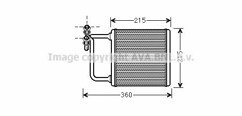 AVA MSA6470 Heat exchanger, interior heating MSA6470: Buy near me in Poland at 2407.PL - Good price!