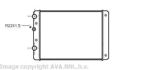 AVA VW2130 Chłodnica, układ chłodzenia silnika VW2130: Dobra cena w Polsce na 2407.PL - Kup Teraz!