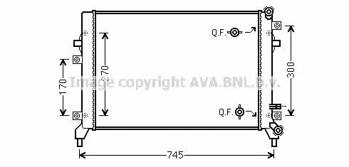 AVA VW2295 Радиатор охлаждения двигателя VW2295: Отличная цена - Купить в Польше на 2407.PL!