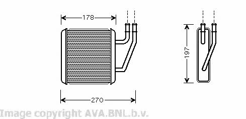 AVA VW6203 Heat exchanger, interior heating VW6203: Buy near me in Poland at 2407.PL - Good price!