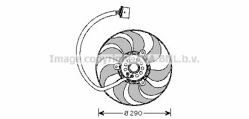 AVA VW7522 Hub, engine cooling fan wheel VW7522: Buy near me in Poland at 2407.PL - Good price!