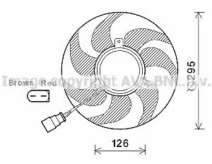 AVA VW7535 Hub, engine cooling fan wheel VW7535: Buy near me in Poland at 2407.PL - Good price!