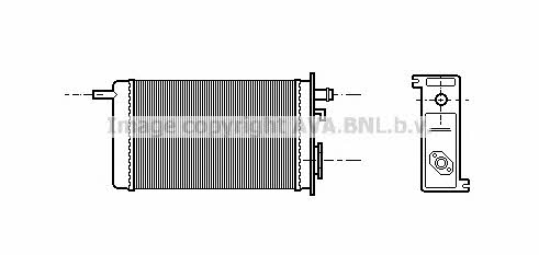 AVA RT6096 Heat exchanger, interior heating RT6096: Buy near me in Poland at 2407.PL - Good price!