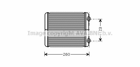 AVA RT6344 Heat exchanger, interior heating RT6344: Buy near me in Poland at 2407.PL - Good price!