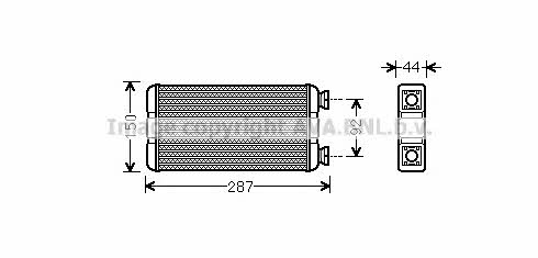 AVA RT6457 Heat exchanger, interior heating RT6457: Buy near me in Poland at 2407.PL - Good price!