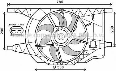 AVA RT7546 Вентилятор радиатора охлаждения RT7546: Отличная цена - Купить в Польше на 2407.PL!