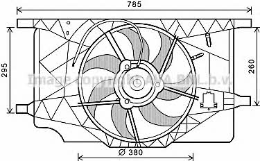 AVA RT7547 Hub, engine cooling fan wheel RT7547: Buy near me in Poland at 2407.PL - Good price!