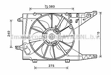AVA RT7549 Hub, engine cooling fan wheel RT7549: Buy near me in Poland at 2407.PL - Good price!