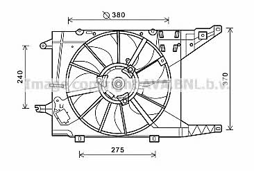 AVA RT7549 Вентилятор радіатора охолодження RT7549: Приваблива ціна - Купити у Польщі на 2407.PL!