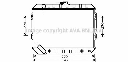 AVA MT2089 Радіатор охолодження двигуна MT2089: Приваблива ціна - Купити у Польщі на 2407.PL!