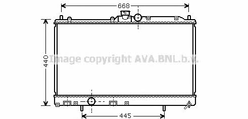 AVA MT2195 Радіатор охолодження двигуна MT2195: Приваблива ціна - Купити у Польщі на 2407.PL!